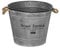 Paris Prix Atmosphera Créateur d'intérieur - Cache-Pot en Fer Design Zinc 38cm Gris