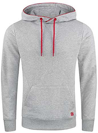 riverso Hoodie Herren Regular Fit RIVEnno Kapuzenpullover Pullover Sweatshirt XL, Größe:XL, Farbe:Grey Melange Standard 1 (23200)