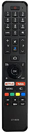 YSANO CT-8556 RC43160 for Toshiba Voix Intelligente la télé Télécommande Netflix Youtube 4 3UA3A63DG LT43VA8900 65UA2B63DG 58UA4B63DA