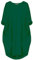 aromm Femme T-Shirt Robe Col Rond Ample Plaine Décontractée Grande Taille Midi Robes Vert,M