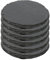 Mini Plato Llano de Pizarra Natural, Platos para Sushi, Plato de Pizarra con Caja de Bambú, Bandejas para Servir Alimentos Quesos, Tapas Sushi, Negro, Tablas de Piedra Redonda 10 cm - 6 Unidades