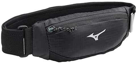 Mizuno Unisex Taille Tasche M Bauchtasche für Fitness und Training, Erwachsene, schwarz (schwarz), Einheitsgröße