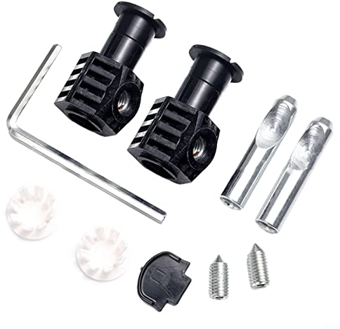 Pair of Zink Plated Fixing Bolts Kits,Wall Hung Toilet Fixing Bolts Bathroom Hardware Kit Toilet Tank Bolts for Wall Hung Toilet,Black