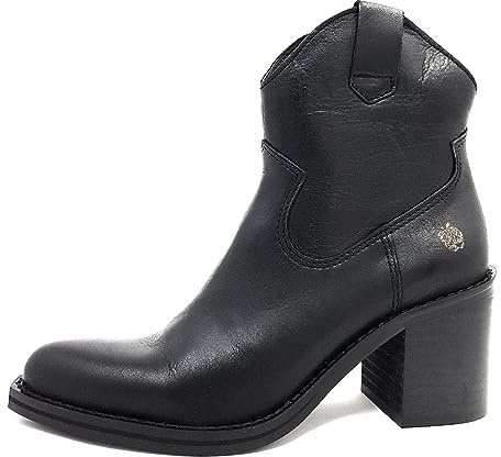 Apple of Eden Velvet Smooth Damenschuhe Stiefel Schwarz Freizeit, Schuhgröße:38 EU