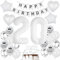 Luftballons 20. Weiß, 20 Geburtstag Deko Weiß, 20. Geburtstag Frau Mann Deko, 20 Geburtstag Weiß Luftballons, 20 Jahre Weiß Luftballon, 20 Jahre Party Deko Weiß, Ballon 20 Jahre Party Deko
