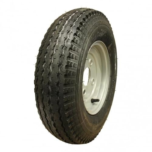 Rad komplett 8, Felge mit Reifen 4.80/4.00-8 S-6003 6PR + 2.50Ax8H2 ET0 60/100/4 71 M Stahl, grau