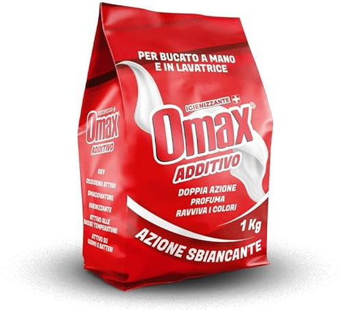 Additivo Lavatrice Disinfettante In Polvere Per Bucato, Smacchia E Elimina I Cattivi Odori - Doppia Azione Sbiancante-1kg
