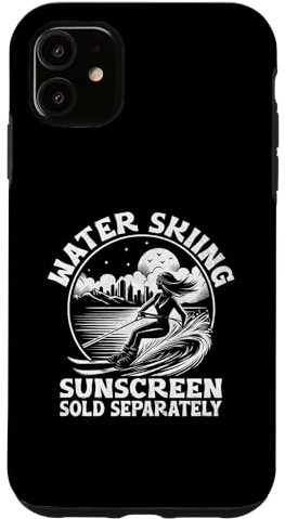 Hülle für iPhone 11 Wasserski Sonnenschutz separat erhältlich Wasserski Skifahrer