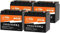 LiTime 4Pack LiFePO4 12V 50Ah Batterie mit Max. 15000 Zyklen und 10 Jahre Lebensdauer, Eingebautes 50A BMS, 12V Lithium Akku Ideal für Wohnmobil, Solaranlage, Marine, Perfekter Ersatz für AGM Batterie