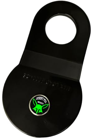 Desert Fox Winch Umlenkrolle für Stahl- & Kunststoffseile bis 10 mm - 8 Tonnen Bruchlast - Forstseilrolle - Riemenscheibe, Seilwindenzubehör