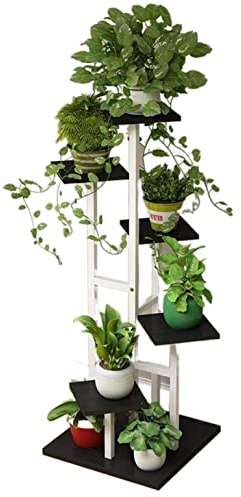 REEKOS Pflanzenregal Blumenständer Pflanzenständer Blumenständer Aus Metall, Nordischer Blumenständer Aus Schmiedeeisen, Minimalistische Wohnzimmer-Innendekoration Blumenregal Blumentreppe(C)