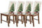 Bseical 4 x Stuhlhussen Weihnachten, Weihnachts Stuhlhussen, Universal Stuhlbezug, Stuhlbezug FüR Weihnachten, Weihnachtsstuhlhussen für Esszimmer, Abendessen, Weihnachten Party Besteck Deko (A)