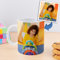 Transparent Gift Taza Personalizada con Foto Infantil. Regalos Originales para Niños y Niñas. Tazas Infantiles de Plástico. Regalos para la Vuelta al Cole, Cumpleaños. Tazas para Desayuno y Merienda