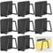 Gvolatee 8 Pièces Porte Eponge Evier Cuisine, Porte Eponge Evier Cuisine Ventouse, Porte-Éponge pour Évier de Cuisine, Cuisine Porte-Éponge, Accroche Eponge Evier Cuisine pour Salle Bains(Noir)
