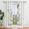 Highdi Weihnachten Voile Vorhänge mit Ösen 2er Set, Transparente Gardinen für Wohnzimmer Ösenschal Halbtransparent Ösenvorhang für Moderne Schlafzimmer (Fröhlicher Schneemann,W132 x H213 cm)