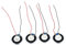 Eighosee 4 Pieces Haut-parleurs d'aimant Mini Diffuseur Interne magnetique pour PC Portable 2800Hz 8Ohm 1W Diametre 30mm - Noir