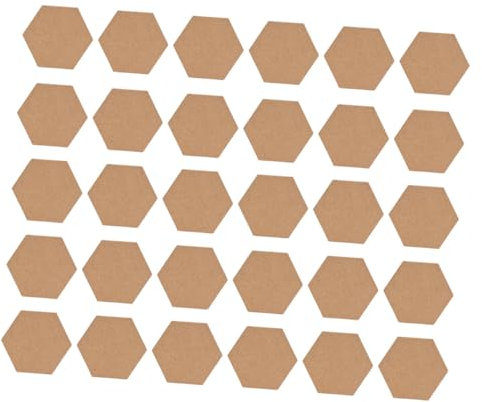 NAMOARLY 30 Stück Esstisch-untersetzer, Wärmeisolierende Teetassen-untersetzer, Kork-untersetzer, Selbstklebende Sechseckige Untersetzer