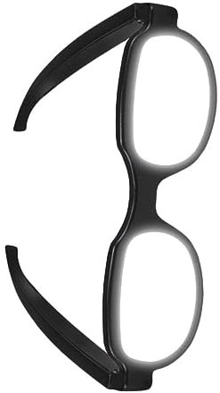 VALICLUD Led Luminous Glasses Usb Charging Eyewear Glowing Eyeglasses Creative Party Accessories for Home Ktv Black