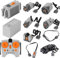 Power Functions Kit de moteurs 11 pièces - Compatible avec moteur Lego, Lego City, train Ego électrique, blocs de serrage - Moteur L/M/XL, boîte à piles, télécommande infrarouge
