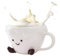 Générique Cloud Cups, 450ml Ceramic Coffee Mugs with Cute Expressions, Anime-Inspired Tableware, Compact Aesthetic Cloud-Shaped Drinkware for Women, Mom, Friends and Mother’s Day Gift