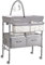 Maydolly Table à Langer Bébé Portable et Pliable, Réglable en Hauteur, avec roulettes, 2 Paniers de Rangement et Matelas Étanche, Gris – Jusqu’à 15 kg
