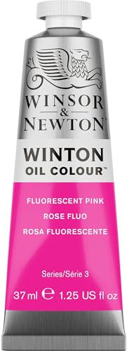 Winsor & Newton Winton - Tubo de Pintura al Óleo, Rosa Fluorescente, 37ml (Serie 3)