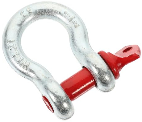 POPETPOP Manille D'ancrage Galvanisée 1/2'' 2 Tonnes, Manille Robuste à Vis En Acier Haute Résistance Antirouille, Outil De Levage Tout-terrain Pour Usage Industriel Et Manutention