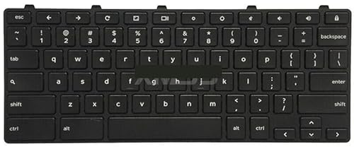 ZGGOZDH Laptop parts For Dell for Chromebook 11 3180 3189 3380 Black 5XVF4 HNXPM US English Keyboard