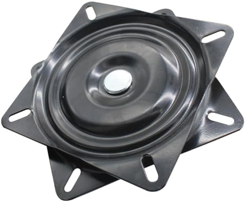 Yardwe Drehplatte 160mm mit Kugellager Metall 360° Drehbar für Barhocker und Bootssitze Austausch Drehmechanismus