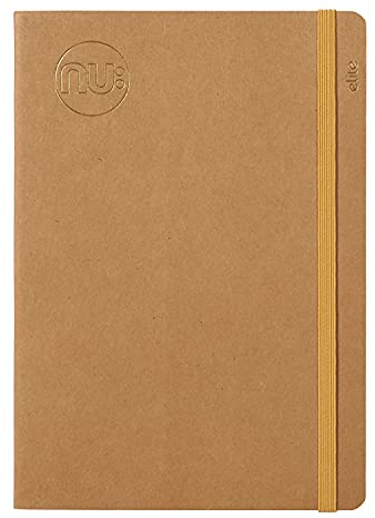 Nu Notizbücher – Kraft-Serie – Manila-genähter Rücken A6 Notizbuch – Schreibwaren-Notizbücher – Professioneller Notizblock – 120 Seiten