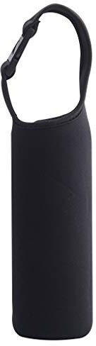 Pommee Pochette de Refroidissement pour Gourde Outdoor Sacoche pour Gourde Active Flask Isolant (Noir)