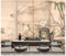 Fototapeten Wand Tapete Wohnzimmer Schlafzimmer-Japanische Ukiyo-E Blume Und Vogel Landschaft Restaurant Hot Pot Restaurant Sushi Restaurant Hintergrund Wand, 250 Cm X 175 Cm (98,4 X 68,9 In)
