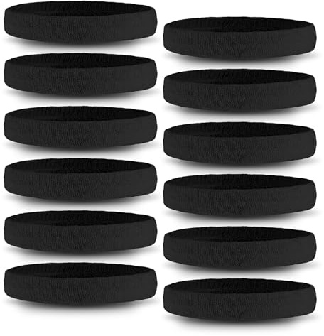 OutdoorEssentials 3er Set Sport Stirnband für Herren & Damen - 3X Haarband Herren - Sport Stirnband Damen - Schweißband für Stirn & Handgelenk - Haarband Schweißband zum Laufen