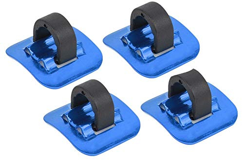 Keenso 4 Pcs Bike C Clips Housing Hose Guide Clamps, Bike Brake Cable Tube Guide Shifter Adapter Bicycle Frame C Buckle for Brake Derailleur Shift Cables(Blue) Bicycle Repair Hardware Tools