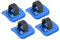 Keenso 4 Pcs Bike C Clips Housing Hose Guide Clamps, Bike Brake Cable Tube Guide Shifter Adapter Bicycle Frame C Buckle for Brake Derailleur Shift Cables(Blue) Bicycle Repair Hardware Tools