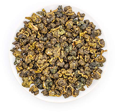 Oriarm Té de Jazmín Oolong de Taiwán - Hojas Dispersas de Té Verde Alpino - 250g