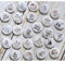 HERZWILD adventskalender zahlen buttons nummer anstecker nadeln weihnachtskalender selber basteln f. Jutesäckchen (weiss)