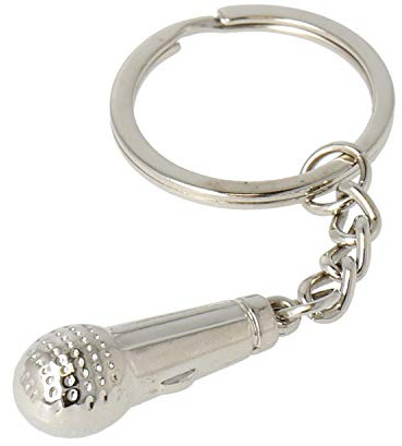 Schlüsselanhänger Mikrofon - Schönes Geschenk für Musiker