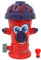 JAMARA 460622 Mc Fizz Wassersprinkler Hydrant Happy, Hydrantenstreuung dreht Sich und sprüht Wasser, schnelle Installation, Verbindung zu Standard Schlauchsystem, bringt Spaß und Abkühlung, Mehrfarbig