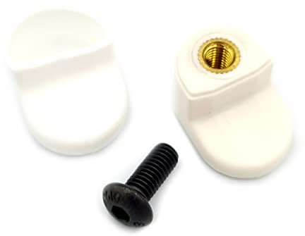 Vestigia® - Rear Folder Hook Replacement For Xiaomi M365 1S Essential Pro Electric Scooter - Hook for Rear Fender with Silicone Cover - Spare Parts for E-scooter (White)