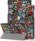 Kemocy Custodia per Lenovo Tab M10 HD (2nd Gen) TB-X306X/TB-X306F,Protezione in PU Pell con Funzione Supporto Smart Case Cover per Lenovo Tab M10 HD (2nd Gen) 10,1 Pollici Tablet,Graffiti