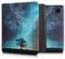 kwmobile Klapphülle kompatibel mit Tolino Vision 6 Hülle - eReader Case - Galaxie Baum Wiese Blau Grau Schwarz