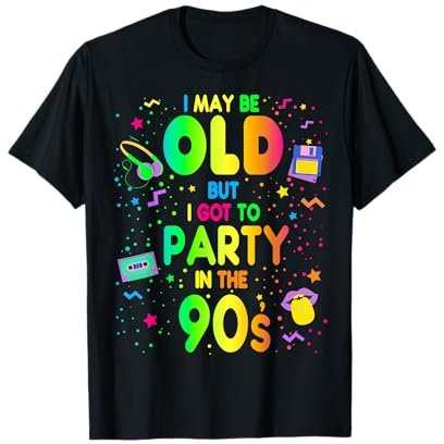 90er-Jahre-Design für Damen, Rave-Outfit und 1990er-Jahre-Kostüm T-Shirt