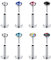 JFORYOU Nasenstecker 20 Gauge Nasenpiercing Stecker Threadless Push In 20G Nasenstecker Chirurgenstahl auch für Lip Tragus Helix Conch Cartilage Ohrringe Piercing Schmuck