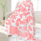 HSEEC Süße Erdbeer-Kuh-Druck-Decke, weiches Fleece, Flanell, leicht, rosa, Kuhdecken, gemütlich, warm, Plüsch, niedliche Kuh-Überwurfdecke, Wohnzimmer, Sofa, Dekoration, Kuh, Geschenke, Decke, alle