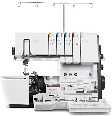 Bernette b68 Overlock und automatische Einfädelung Abdeckstich