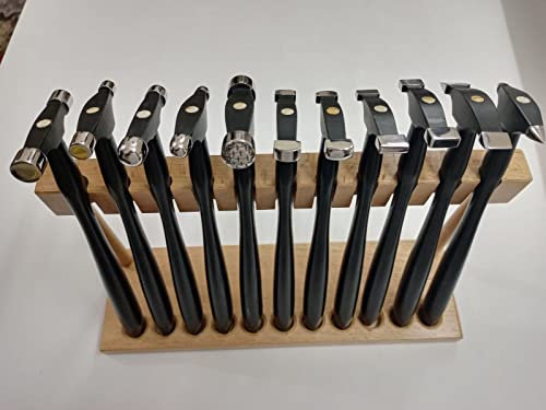 Juwelierhammer Ziselierhammer 11tlg Hammer Holzständer Designer Hammer