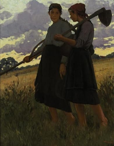 DOeraa Hochwertiges Leinwanddruck Leinwand Wandbild Kunstdruck Berühmt Das Ende des Tages Istvan Mero für Flurdekoration 60x90cm
