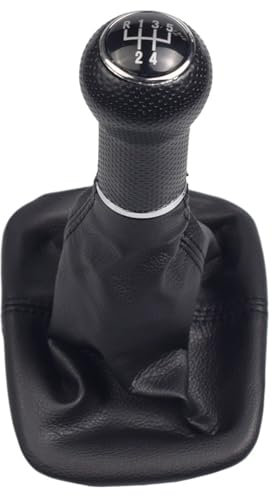 Schaltmanschette Knauf Für VW Für Golf Für Lupo Für Polo Für Passat 1973-2005 5 Gang Manuelle MT Schaltknauf Gamasche Griff Schaltknauf Knopf (Größe : 5 Speed-Black)