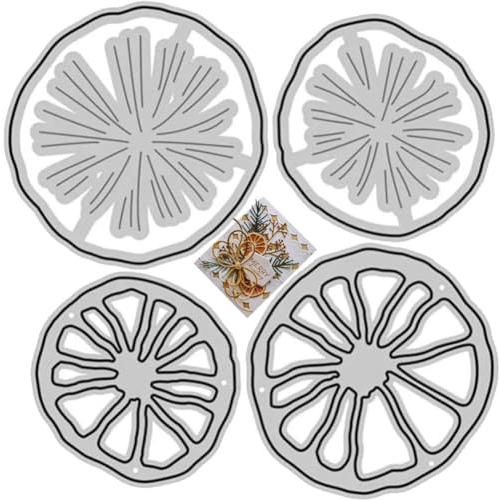 Ppmter Zitronen- Und Orange Metal Cutting Stempel Album Rahmen Hintergrunddekor Fruchtstanzung Für Karten Machen Scrapbooking Weihnachtsgeburtstagspapier Handwerk Stirbt